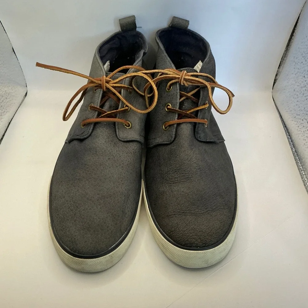 Polo Ralph‎ Lauren Calder Mens Grained Nubuck Chukka Sneakers Grey 10.5D J15